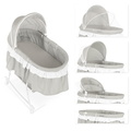 442-LG Lacy Portable 2 in 1 Bassinet and Cradle Collage (3)